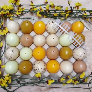 24 Ostereier (60 mm) im Trend-Set „Tropic/Natur“