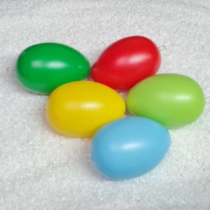 5er-Set XXL Ostereier (12 cm) – Farbenfrohe Hingucker mit Metallöse