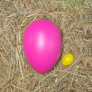 XXL Riesen Osterei (24 cm) – Leuchtendes Pink für Fröhliche Akzente
