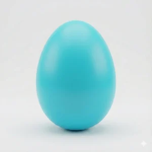 XXL Riesen Osterei (24 cm) – Strahlendes Türkis als Spektakulärer Hingucker