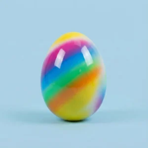 XXL Riesen Osterei (24 cm) – Airbrush Regenbogen-Highlight