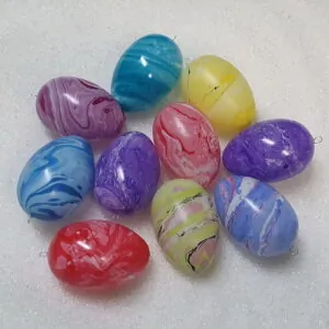 Handmarmorierte Ostereier-Eiergröße 12cm-10St./Set