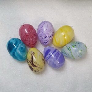 Handmarmorierte Ostereier-Eiergröße 14cm-7St./Set