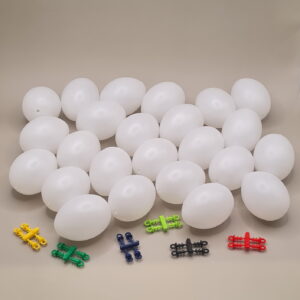 Dekoratives Oster-Eier-Set(24) mit bunten Aufhängern