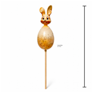 Deko-Stecker "Hase auf Ei"-orange- 75cm- Oster-& Frühlingsdekoration