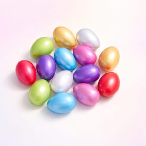 14 Stück , große Ostereier (14 cm) in leuchtenden Perlfarben