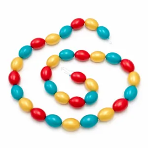 Ostereiergirlande- 2m lang-dreifarbig